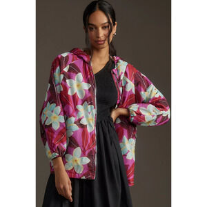 NWT Anthropologie Save the Duck Niam Floral Hooded Coat - Size 2